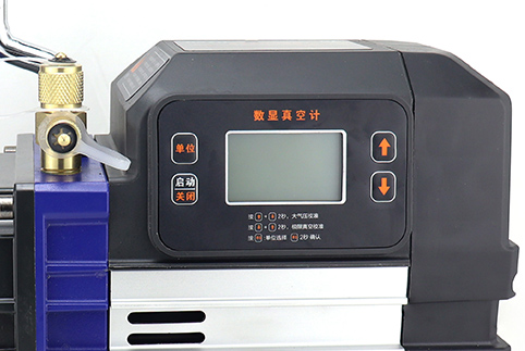 Built-in high precision vacuum meter